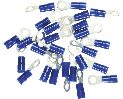 HAUPA Ringkabelschoen M4 1,5-2,5 mm² blauw, 25 stuks