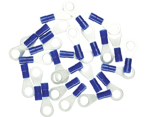 HAUPA Ringkabelschoen M6 1,5-2,5 mm² blauw, 25 stuks