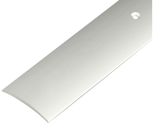 KAISERTHAL Overgangsprofiel 40 mm aluminium zilver 200 cm Vloerprofiel van metaal met boorgat