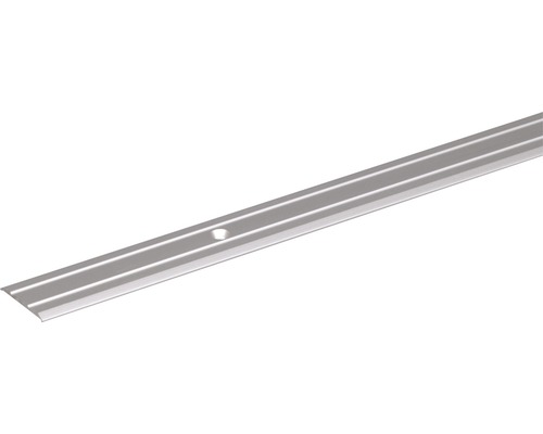 KAISERTHAL Overgangsprofiel 25 mm aluminium zilver 200 cm Metalen overgangsprofiel met bevestigingsgat