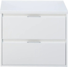 Witte onderkast met twee laden voor badkamer