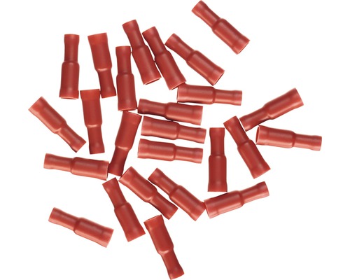 HAUPA Rondstekkerhuls 0,25-1,5 mm² rood, 25 stuks