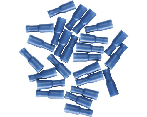 HAUPA Rondstekkerhuls 1,5-2,5 mm² blauw, 25 stuks Meerdere blauwe hulsconnectoren