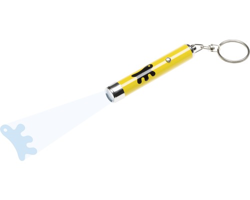 Sleutelhanger met een laserpointer lichtprojectie
