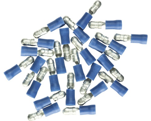HAUPA Rondstekker 1,5-2,5 mm² blauw, 25 stuks