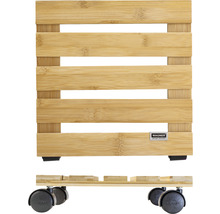 Plantenroller van bamboe met wielen en Wagner logo