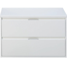 SANOX Badkamermeubelset Porto met wastafelblad 58x90,2x50 cm wit hoogglans