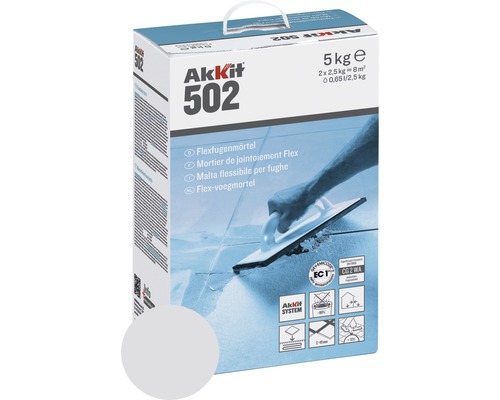 Akkit 502 Flexvoegenmortel zilvergrijs 5 kg Akkit 502 Flexvoegenmortel zilvergrijs 5 kg