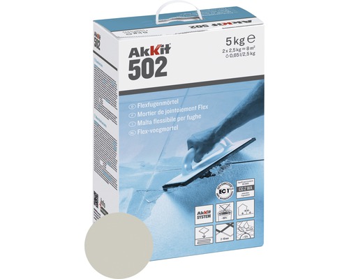 Akkit 502 Flexvoegenmortel manhattan 5 kg Akkit 502 flex-voegmortel, verpakking van 5 kg