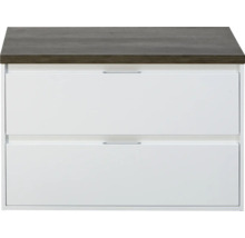SANOX Badkamermeubelset Porto met wastafelblad 58x90,2x50 cm wit hoogglans