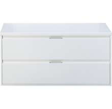 Witte wastafelonderkast met twee laden