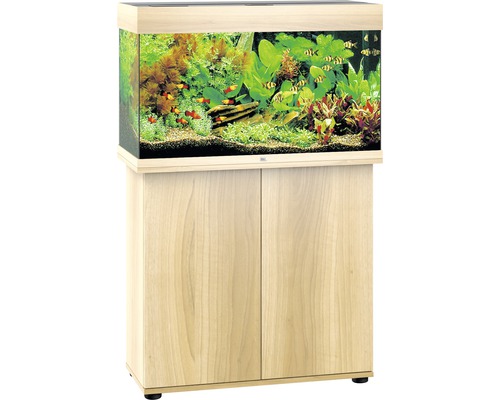 JUWEL Aquariumcombinatie Rio 125 L SBX met LED verlichting, verwarming, filter en onderkast licht hout 81x36x123 cm