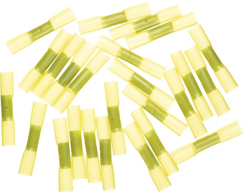 HAUPA Stootverbinder 2,5-6,0 mm² geel, 25 stuks Krimpconnectoren van kunststof