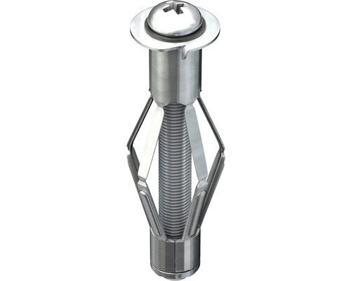 Metalen spreidplug met schroef en sluitring