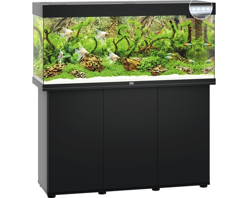 Aquarium met onderkast en vissen