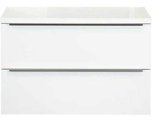 Badkamermeubel Pulse 90 cm incl. bovenblad wit hoogglans