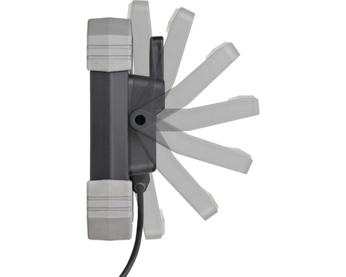 Draaibare led bouwlamp voor flexibele verlichting van werkplekken