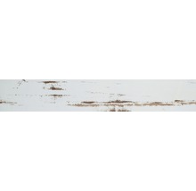 Wand- en vloertegel Skagen wit houtlook 14,1x88 cm gerectificeerd
