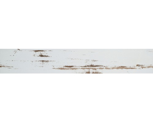 Wand- en vloertegel Skagen wit houtlook 14,1x88 cm gerectificeerd