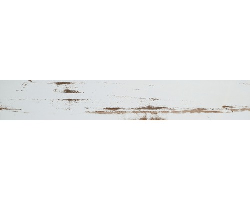 Wand- en vloertegel Skagen wit houtlook 14,1x88 cm gerectificeerd Houtdecorpaneel met vintage effect