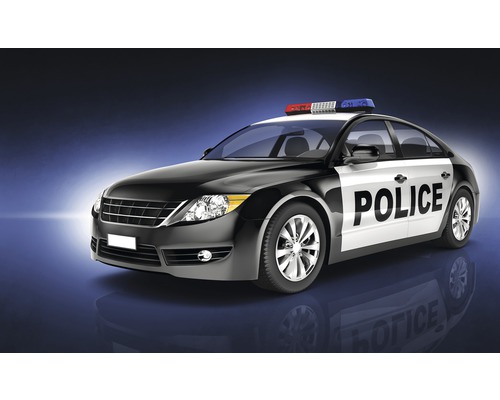 Fotobehang papier Politieauto 254x184 cm