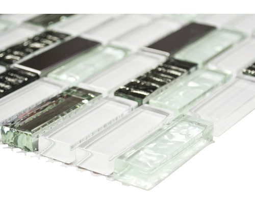 Glasmozaïektegel met rechthoekige elementen