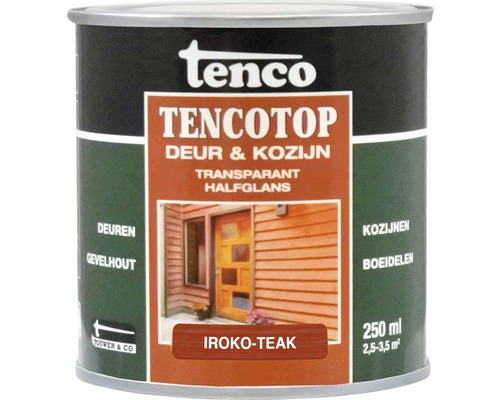 TENCO Tencotop Deur & Kozijn transparant zijdeglans iroko 250 ml