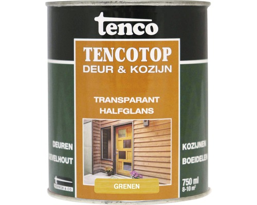 TENCO Tencotop Deur & Kozijn transparant zijdeglans grenen 750 ml Tenco Tencotop blik transparant halfglans voor deuren en kozijnen