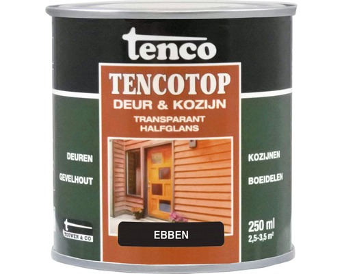 TENCO Tencotop Deur & Kozijn transparant halfglans ebben 250 ml