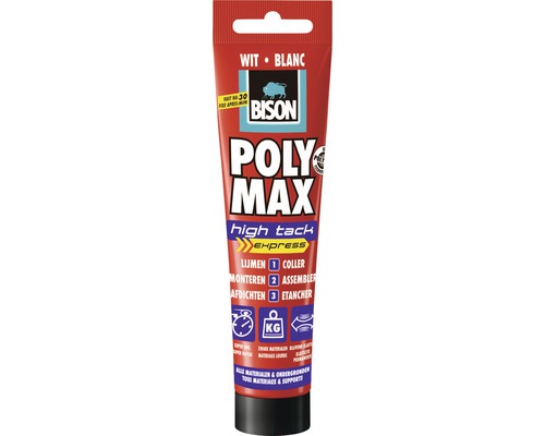 BISON Poly Max high tack express wit 165 g