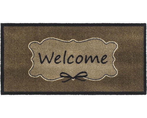 MD ENTREE Schoonloopmat Vision Welcome taupe 40x80 cm
