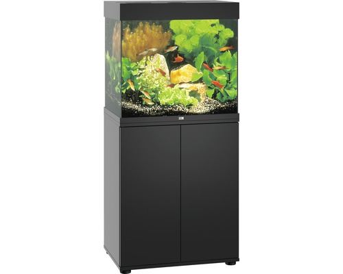 JUWEL Aquarium Lido incl. onderkast LED zwart 120 L, 61x41x131 cm Aquarium met onderkast voor zoetwatervissen en planten