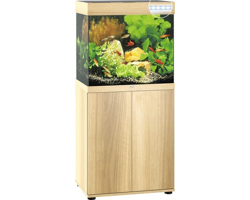 Aquariumcombinatie met onderkast, beplant en met vissen