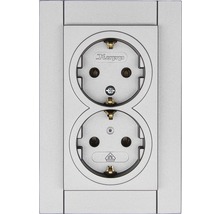 Dubbel stopcontact voor wandmontage