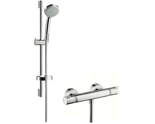 HANSGROHE Doucheset Croma 100 Vario Ecosmart incl. thermostaatkraan 4 stralen 27032000