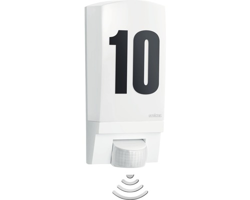 STEINEL Buitenlamp met huisnummer en bewegingssensor L1S wit