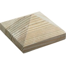 Paalhoed voor paal, hout, 7x7 cm-thumb-0