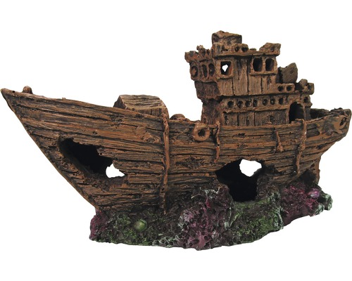 ORBIT Aquariumdecoratie Scheepswrak bruin 29 cm Decoratief scheepswrak voor aquaria