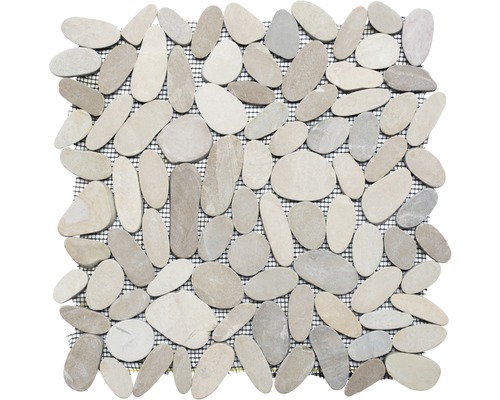 Mozaïektegel natuursteen Chrystal XKS IN10 beige 30,5x30,5 cm