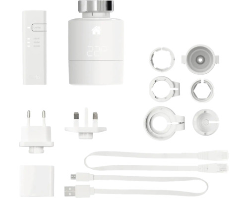 Afbeelding van een starterspakket voor radiatorkranen met accessoires