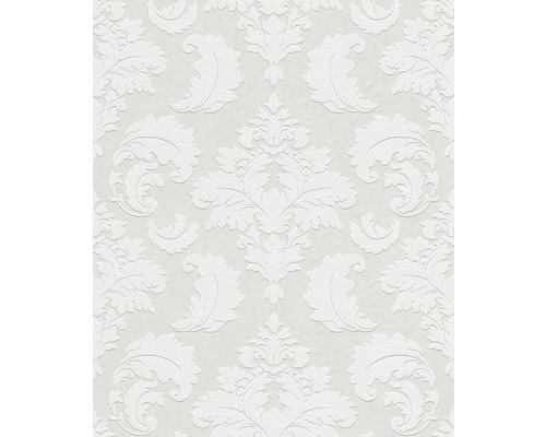 RASCH Vliesbehang 178906 Wallton ornament wit Behang met bloemrijk damastpatroon