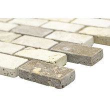 Rechthoekig mozaïek van natuursteen
