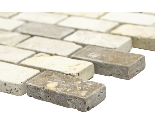 Rechthoekig mozaïek van natuursteen