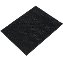 Deurmat kunststof gras Finn zwart 45x60 cm-thumb-0
