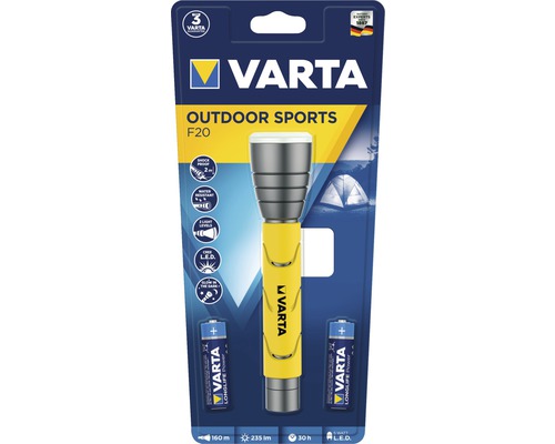 Varta Outdoor Sports F20 zaklamp met batterijen