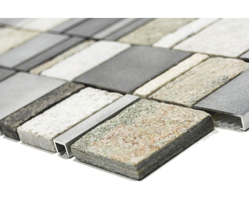 Mozaïektegel van steen en aluminium materialen