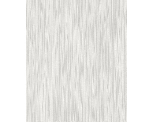 RASCH Vliesbehang 187601 Wallton strepen wit Wit behang met verticaal streepmotief