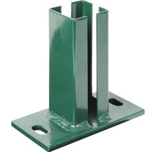 GAH.ALBERTS Paalsteun voor hoekpalen thermisch verzinkt groen kunststof gecoat RAL 6005, 60x60 mm