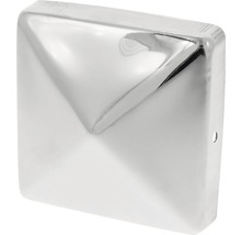 Paalkap vlak met punt 7x7 cm RVS-thumb-0 Paalkap vlak met punt 7x7 cm RVS-thumb-0