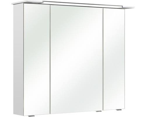 PELIPAL Spiegelkast Licasta II met LED verlichting 82 cm wit hoogglans